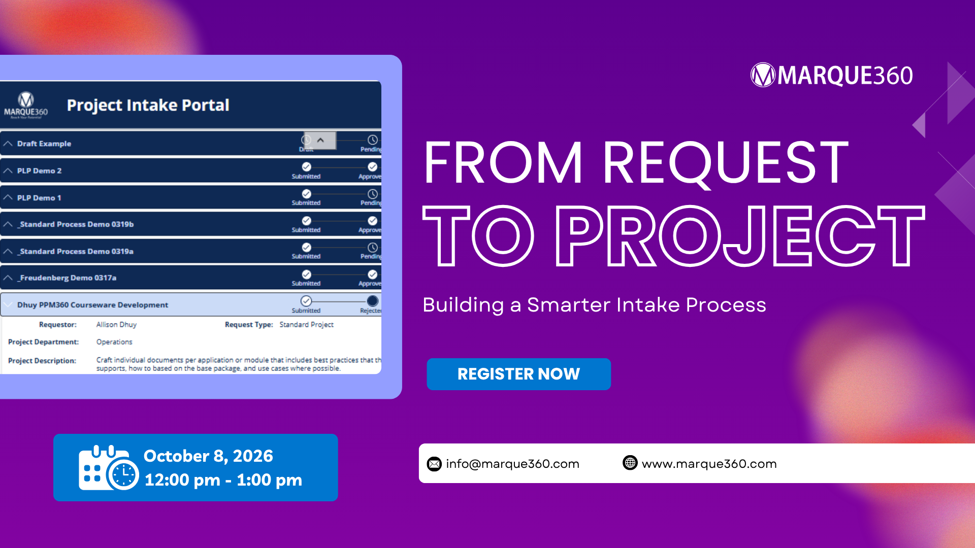 From Request to Project: Building a Smarter Intake Process